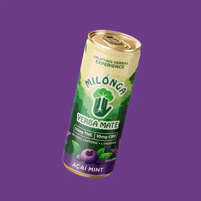 Milonga Açaí Mint 10mg THC/10mg CBD Yerba Mate